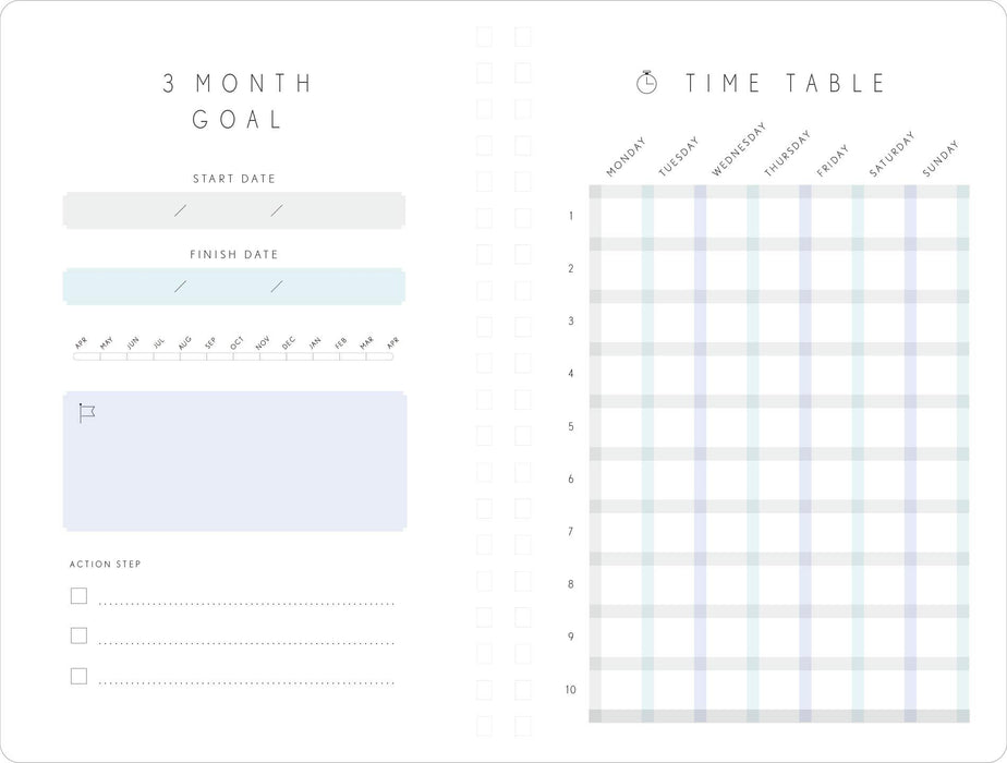 Iroha publication study planner DAILY GSSD-03 SPARKLE H200xW140mm 192pages NEW_4