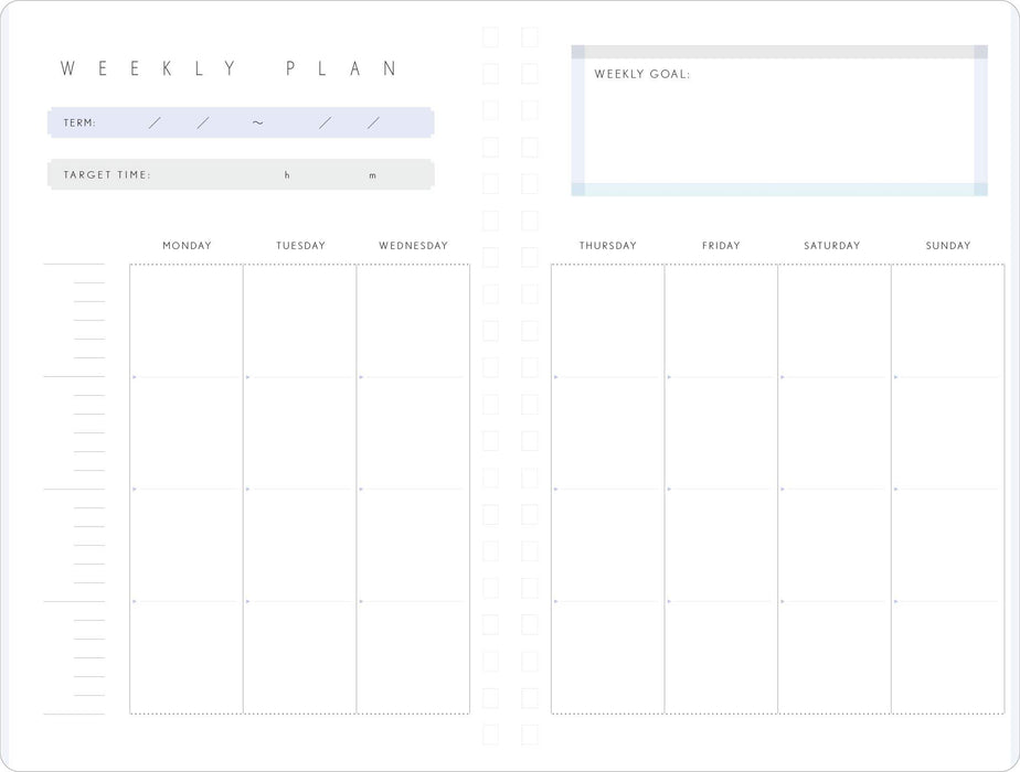 Iroha publication study planner DAILY GSSD-03 SPARKLE H200xW140mm 192pages NEW_6