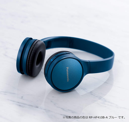 Panasonic Sealed Type Headphone Wireless Bluetooth Blue RP-HF410B-A USB Cabel_2