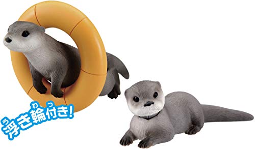 TAKARA TOMY ANIA Animal Adventure AS-15 Eurasian Otter Mini Action Figure 2piece_2