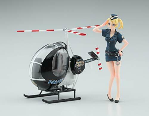1/20 Egg Girls Collection No.07 'Amy McDonnell' (Police) w/Egg Plane Hughes 300_5