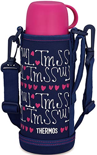 Thermos Water Bottle Vacuum Insulated 2-Way 0.8L/0.83L Navy Heart FHO-801WF NV-H_4