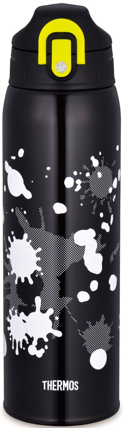 Thermos water bottle vacuum insulation 2-way black paint 1.0L FHO-1001WF BK-PT_2