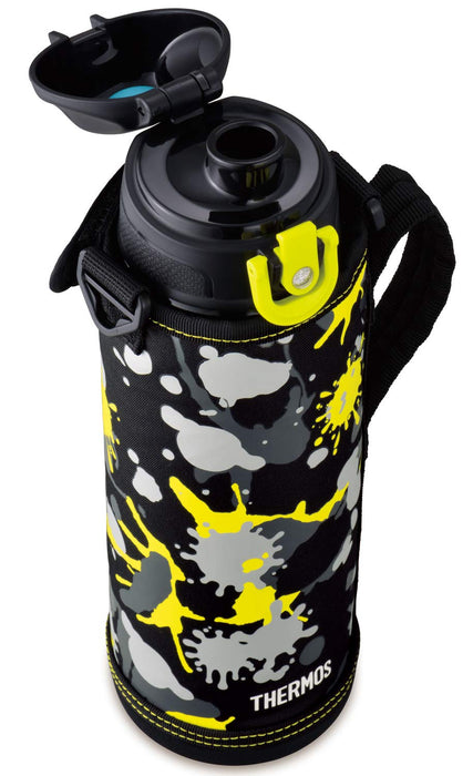 Thermos water bottle vacuum insulation 2-way black paint 1.0L FHO-1001WF BK-PT_3