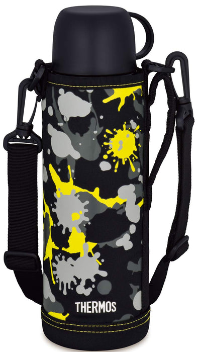 Thermos water bottle vacuum insulation 2-way black paint 1.0L FHO-1001WF BK-PT_4