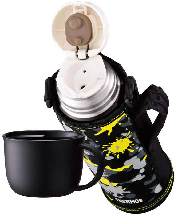 Thermos water bottle vacuum insulation 2-way black paint 1.0L FHO-1001WF BK-PT_5