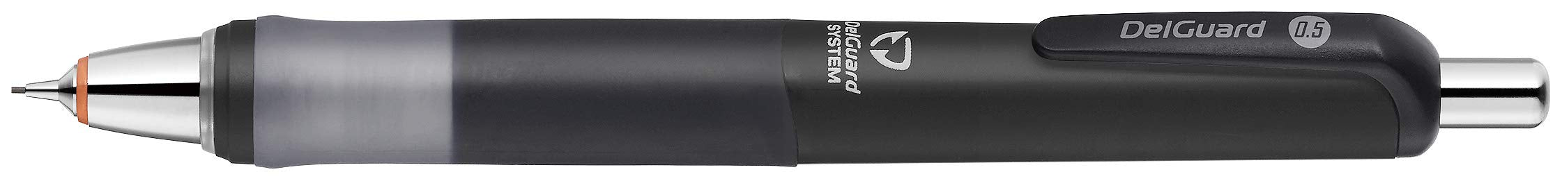 Zebra DelGuard Type GR 0.5mm Mechanical Pencil Black Body Rubber Grip P-MA93-BK_1