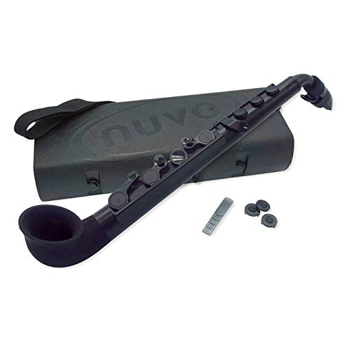 NUVO jSax 2.0 Plastic Saxophone Black/Black N520JBBK w/Hard Case Wind Instrument_1