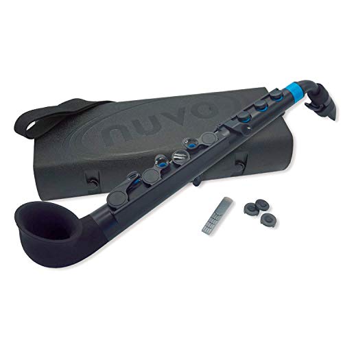 NUVO jSax 2.0 Plastic Saxophone Black/Blue N520JBBL with Hard Case NEW_1