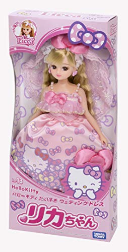 Takara Tomy Licca-chan Doll Hello Kitty Wedding Dress LD-13 Sanrio NEW_7