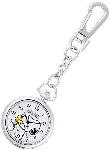 Citizen Q&Q  Pocket watch Snoopy waterproof clip P004-214 white Quartz NEW_1