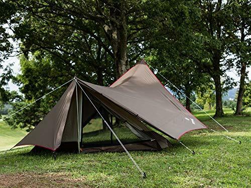 Snow peak Solo Tent & Tarp Hexa Ease 1 for SDI-101 Brown 1 person NEW from Japan_8