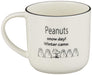 Yamaka PEANUTS SNOOPY Mug with Lid Coaster Season white Woodstock SN614-11C NEW_2