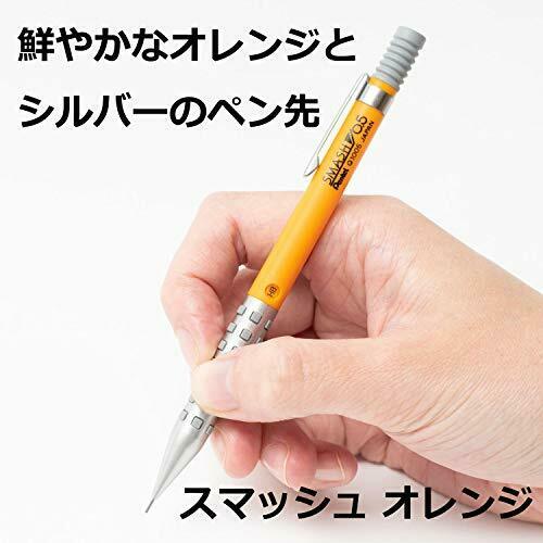 Pentel Mechanical Pencil Smash 0.5mm Q1005-15A Orange NEW from Japan_2