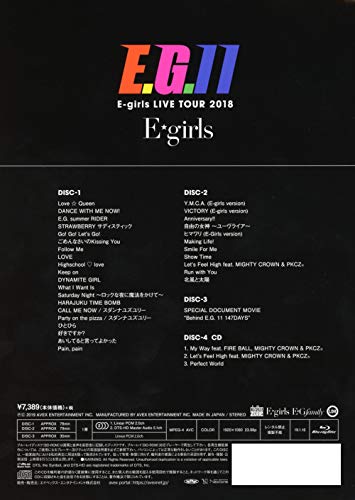 E-girls LIVE TOUR 2018 E.G. 11 Limited Edition Blu-ray CD Photobook NEW_2