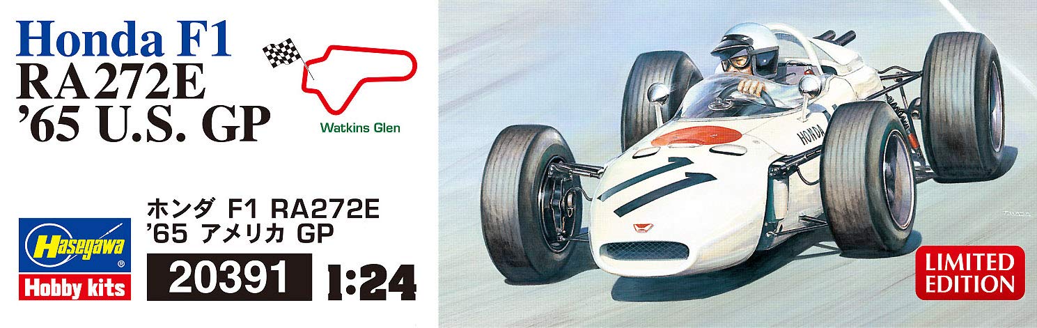 Hasegawa 1/24 Honda F1 RA272E '65 US GP Plastic Model Kit w/No.11 decal 020391_4