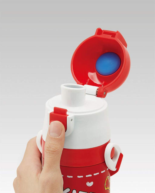 Skater Mag Bottle for Kids 2 WAY stainless steel with cup Hello Kitty SKDC4 NEW_2