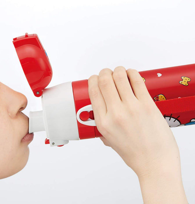 Skater Mag Bottle for Kids 2 WAY stainless steel with cup Hello Kitty SKDC4 NEW_5