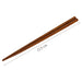 HTB Japanese Wooden Chopsticks Set of 5pcs Brown 225mm hexagonal YK-C10 NEW_2