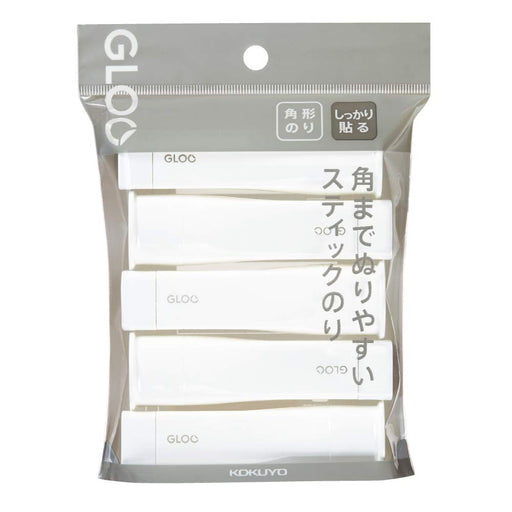 Kokuyo Square Stick Glue GLOO S-Size 5 Sticks Strong adhesive type TA-G301-5P_1