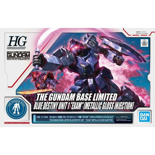 BANDAI HGUC 1/144 BLUE DESTINY UNIT 1 EXAM METALLIC GLOSS GUNDAM BASE LIMITED_1