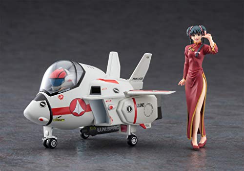 Hasegawa Macross Lynn Minmay (China Dress) w/Egg Airplane VF-1J Valkyrie 1/24_4