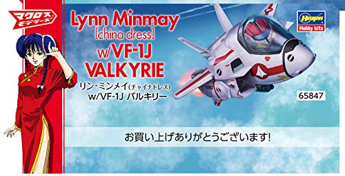 Hasegawa Macross Lynn Minmay (China Dress) w/Egg Airplane VF-1J Valkyrie 1/24_6