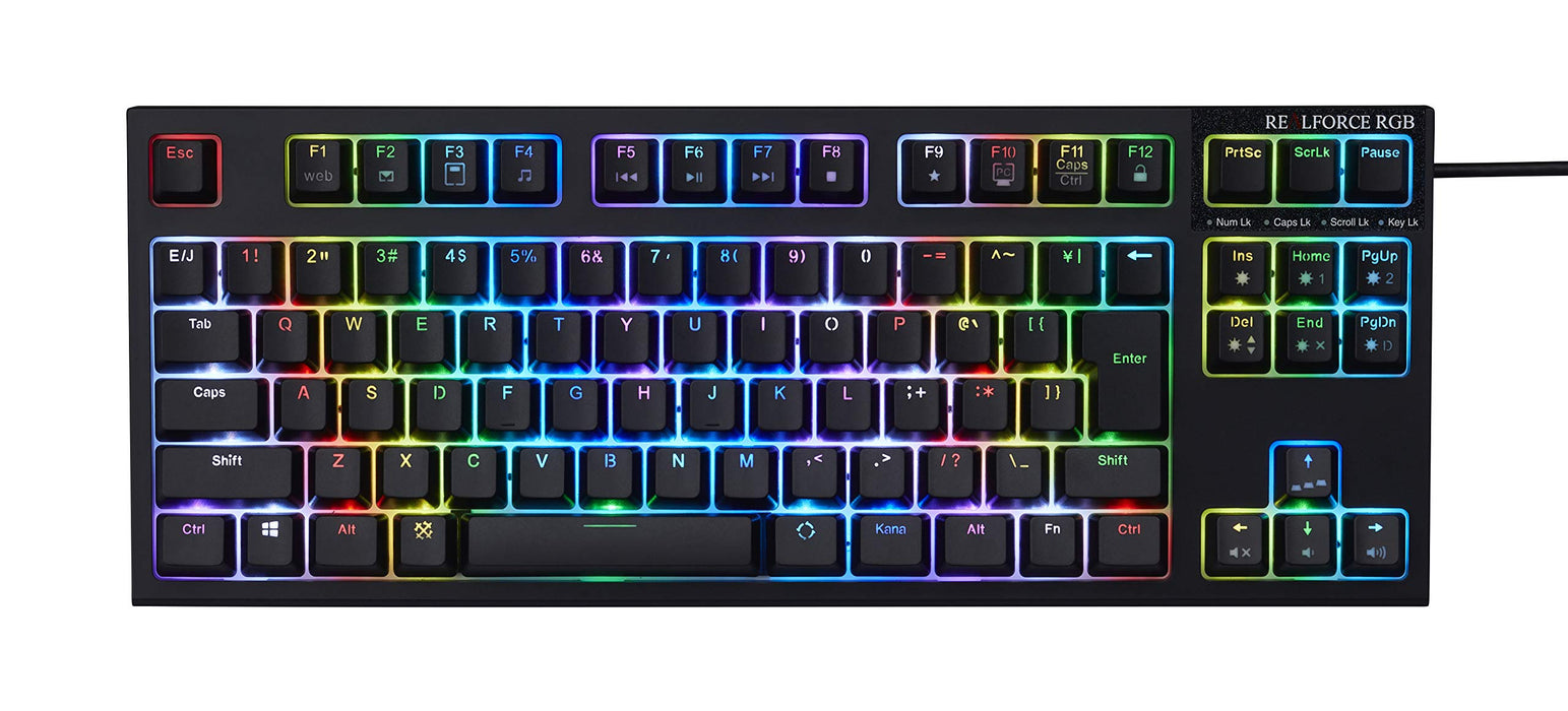 Topre REALFORCE RGB TKL R2TLA-JP4G-BK Japanese Layout PC Gaming