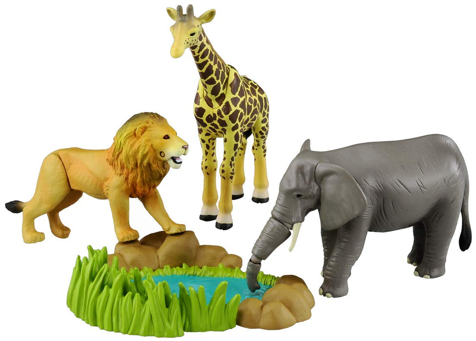 Takara Tomy Ania AA-01 Savannah Animal Gift Set Animal Dinosaur Real Moving NEW_1