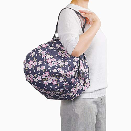 Marna Shupatto Compact Bag Japanese Pattern M S464SA Cherry Blossom Black NEW_2