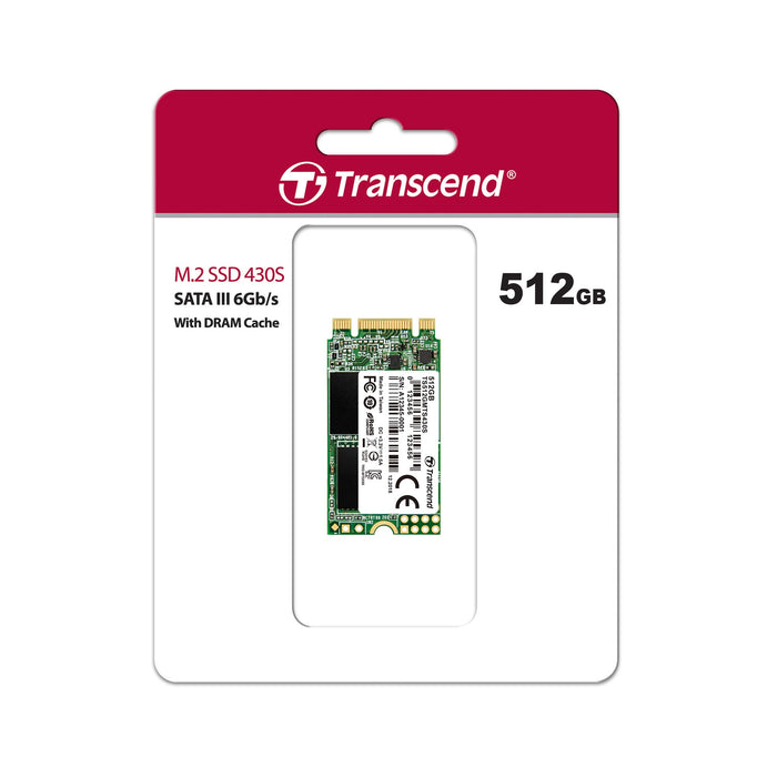 Transcend SSD M.2 2242 512GB SATA III 6Gb / s 3D TLC NAND DDR3 TS512GMTS430S NEW_4