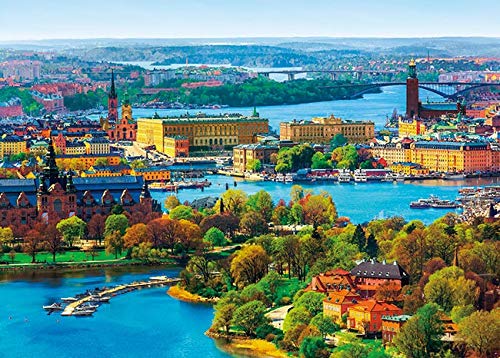 500pc Jigsaw Puzzle Nordic Brilliance Stockholm Old Town 38x53cm ‎500-262 NEW_1