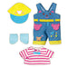 Pilot Mell-chan Dress Up Set Bear Overalls w/T-shirt, Cap, Socks 1851471 NEW_1