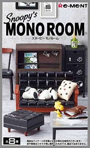 Re-ment 250670 SNOOPY's MONO ROOM 1 BOX 8 Figures Complete Set NEW from Japan_1