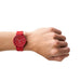 Scagen Wrist Watch AAREN SKW6512 Red Aluminum Case Silicone Strap Analog NEW_4