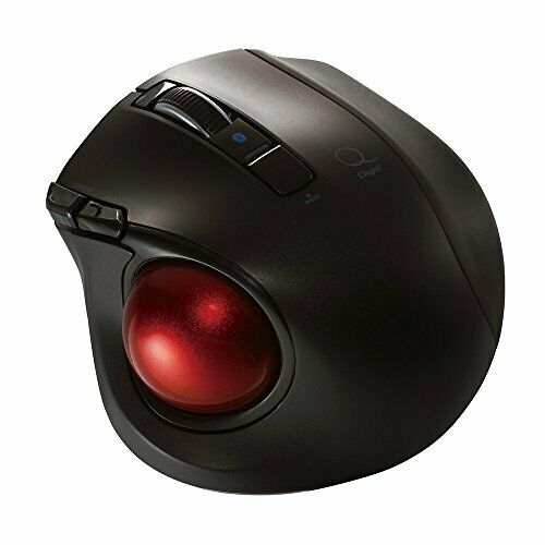 Nakabayashi Digio2 track ball mouse small Bluetooth 5 button black Z8372 NEW_2