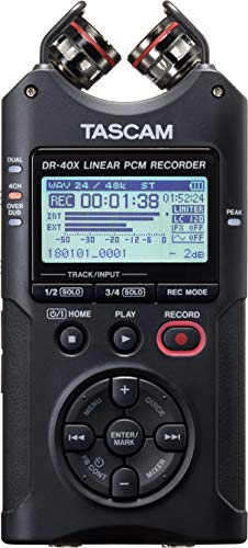 TASCAM DR-40X 4-Channel Linear PCM Recorder with USB Audio Interface NEW_4