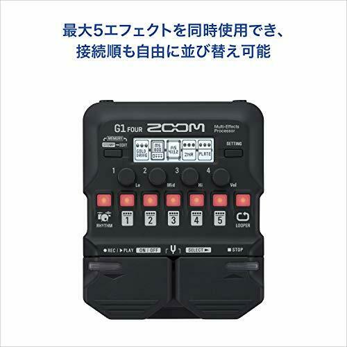 ZOOM Multi-effector G1 FOUR effects Black Cabinet model from JAPAN NEW_6