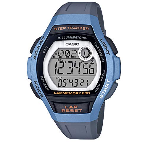 CASIO Sports Gear LWS-2000H-2AJF Woman Watch Gray pedometer Dual Time Lap Time_1
