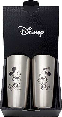 Yaksel Tumbler 440ml Disney Stainless Vacuum Inslated 2 Piece Set Mickey&Minnie_1