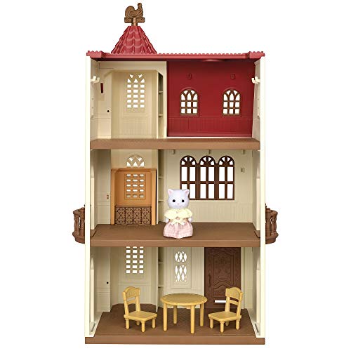EPOCH Sylvania Family House with Red Roof Elevator NEW from Japan_1