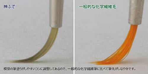 God Hand Kamifude Flat Brushe (w/Cap) Hobby Tool GH-BRSP-H NEW from Japan_3