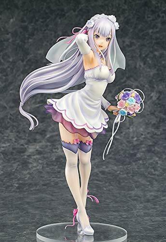 Phat Company Emilia: Wedding Ver. Figure 1/7 Scale NEW from Japan_7