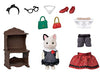 Sylvanian Families The city of fashion Corde set Chacoal Cat Sister Epoch NEW_2