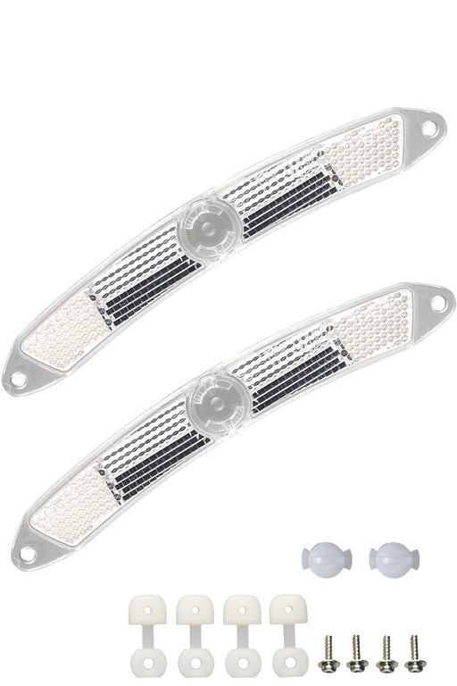 Cat Eye wheel reflector set of 2 RR-550-WUW SW SMN Made in Japan Acrylic Resin_1