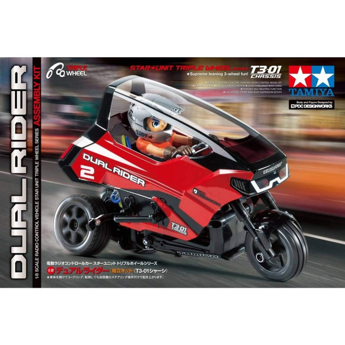 Tamiya 1/8 RC Star Unit Triple Boy No.07 Dual Rider T3-01 Chassis Kit TAM57407_2