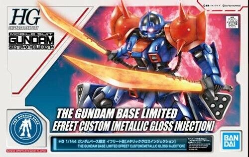 BANDAI HGUC 1/144 THE GUNDAM BASE LIMITED EFREET CUSTOM METALLIC GROSS INJECTION_1