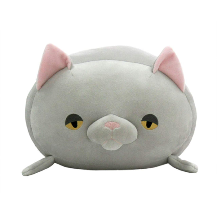 Shinada Global mochi neko cat cat loaf gray ‎MNCL-0350G Polyester H20xW30xD43cm_2