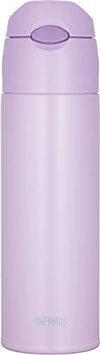 Thermos water bottle light purple 550 ml vacuum insulation straw bottle FHL-551_2