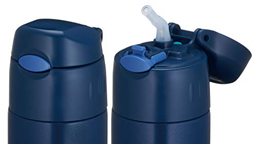 THERMOS Water Bottle Vacuum Insulated Straw Bottle Navy 400ml NEW from Japan_3